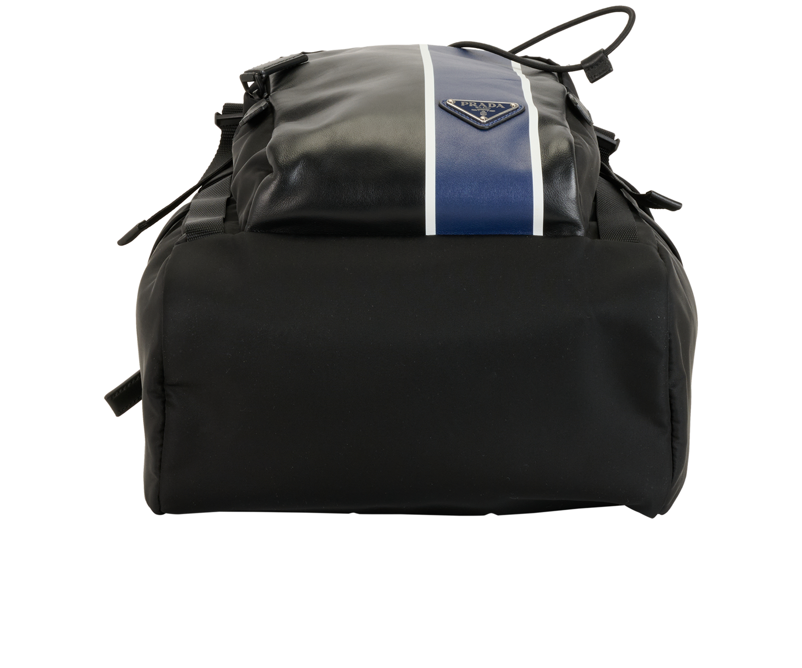Backpack, &pound;550, Handbags, Black/Blue, Leather/Nylon, Top view